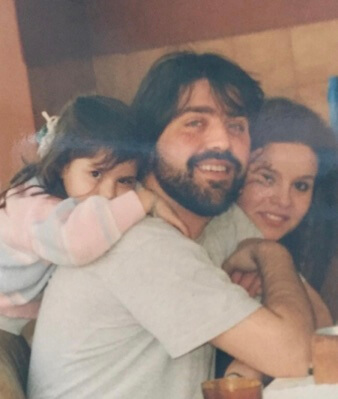 Camila Galante with her parents.